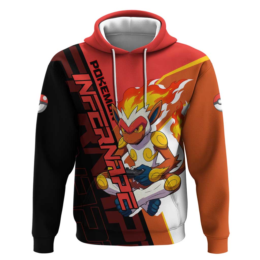 Infernape Poké Hoodie Bold Retro Anime Style
