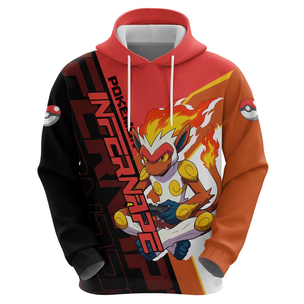 Infernape Poké Hoodie Bold Retro Anime Style