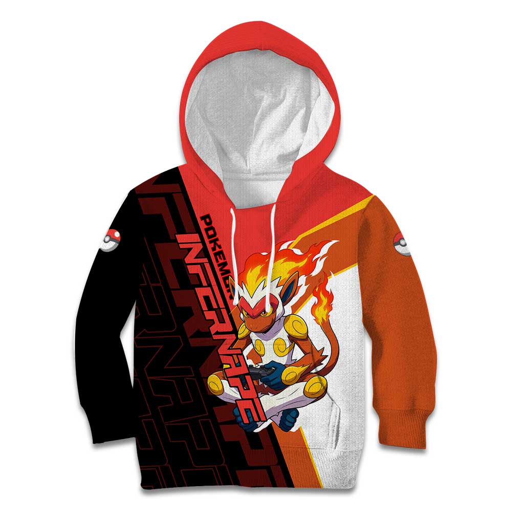 Infernape Poké Kid Hoodie Bold Retro Anime Style
