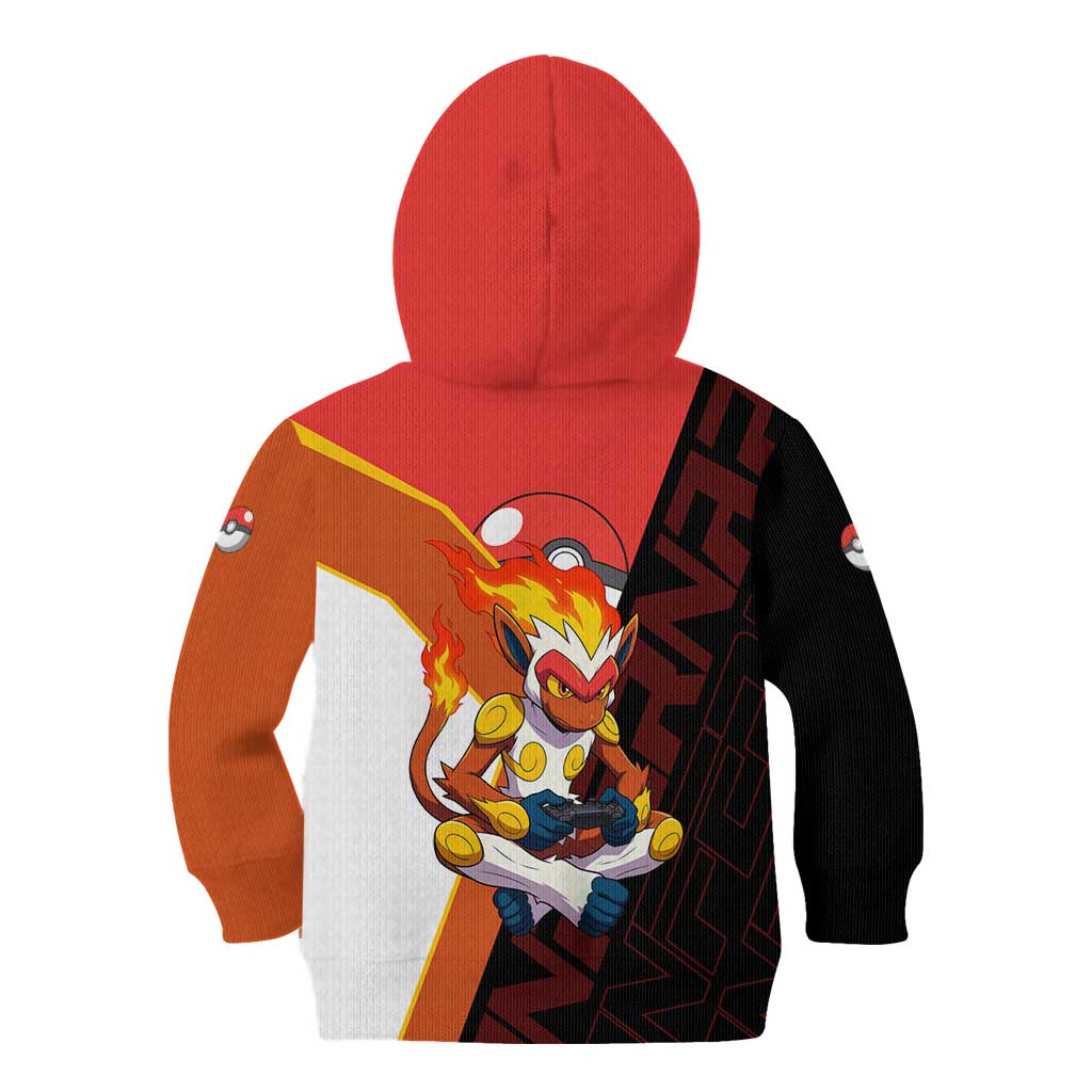 Infernape Poké Kid Hoodie Bold Retro Anime Style
