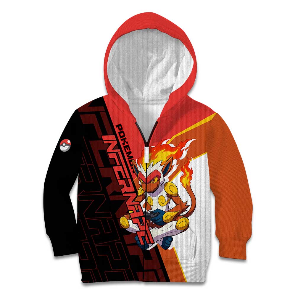 Infernape Poké Kid Hoodie Bold Retro Anime Style