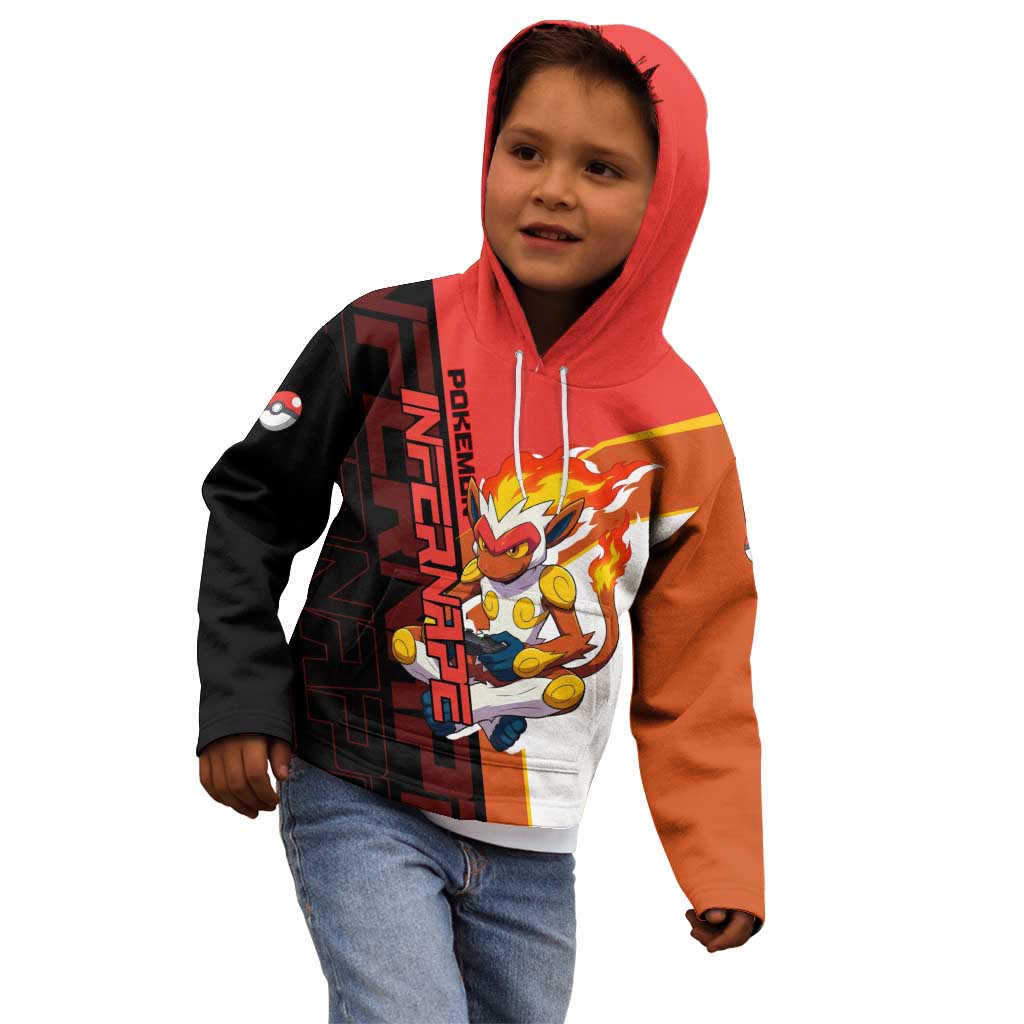 Infernape Poké Kid Hoodie Bold Retro Anime Style