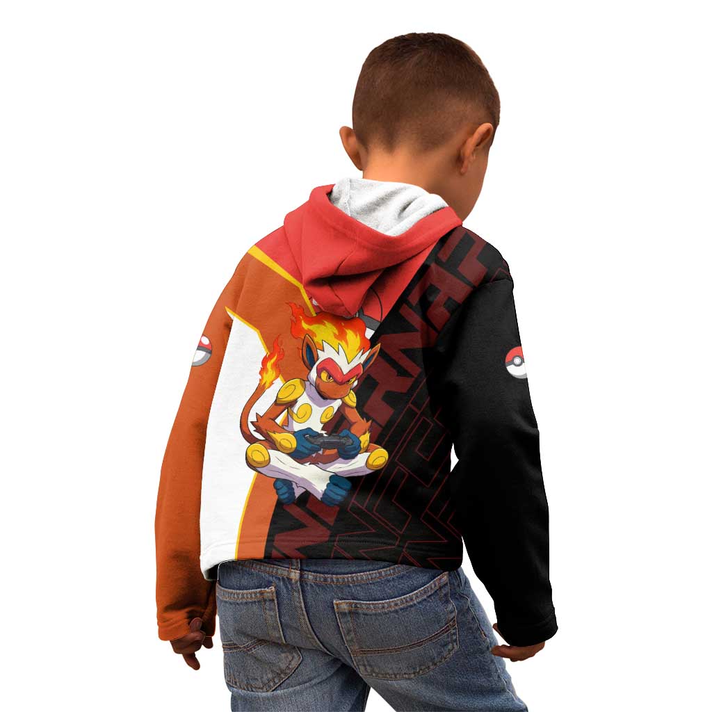 Infernape Poké Kid Hoodie Bold Retro Anime Style