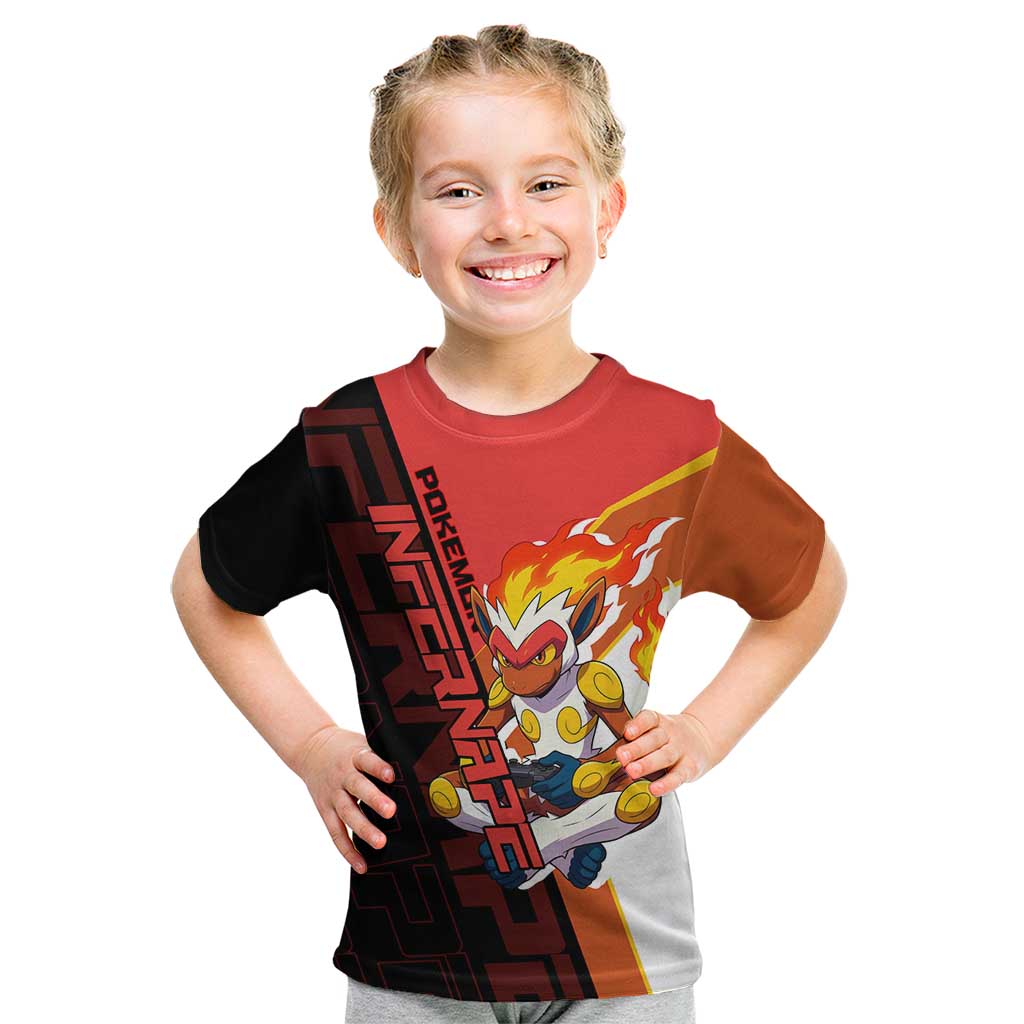 Infernape Poké Kid T Shirt Bold Retro Anime Style