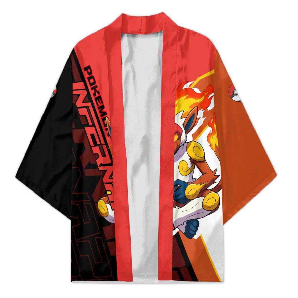 Infernape Poké Kimono Bold Retro Anime Style