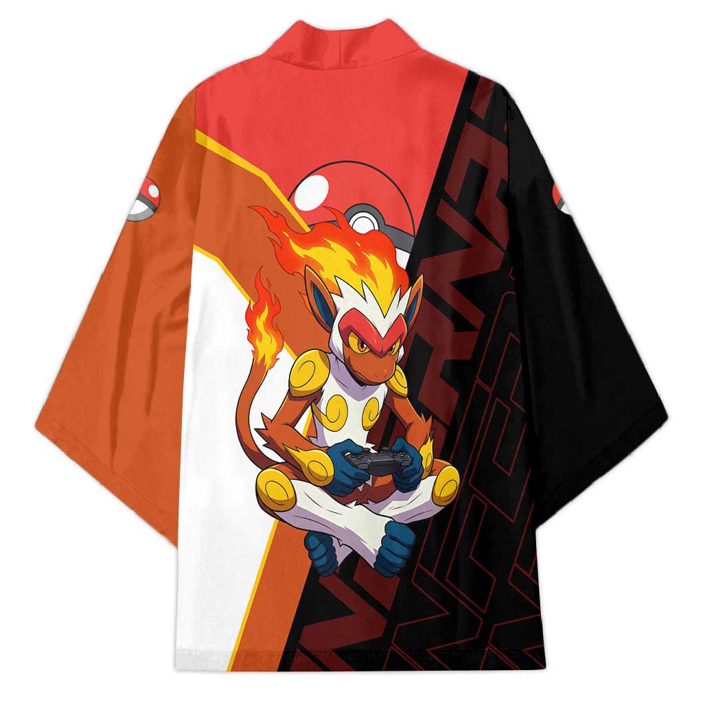 Infernape Poké Kimono Bold Retro Anime Style