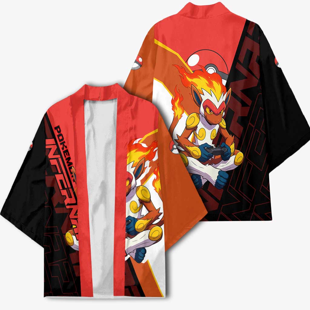 Infernape Poké Kimono Bold Retro Anime Style
