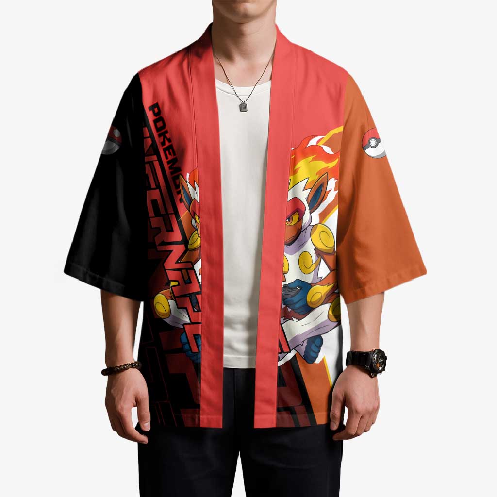 Infernape Poké Kimono Bold Retro Anime Style