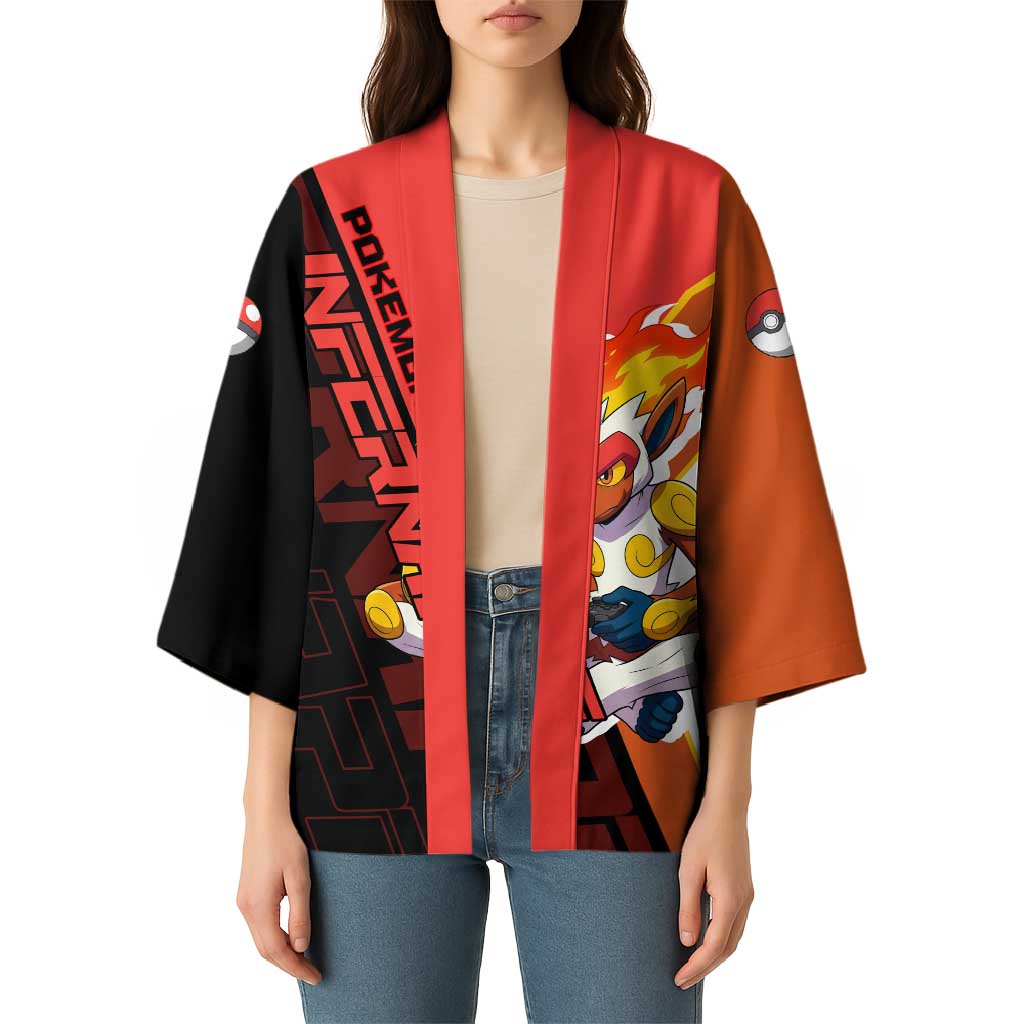 Infernape Poké Kimono Bold Retro Anime Style