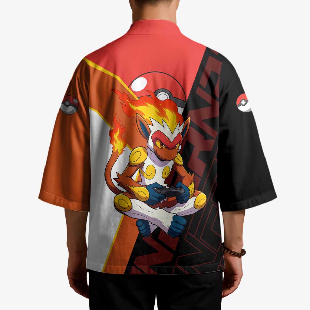 Infernape Poké Kimono Bold Retro Anime Style