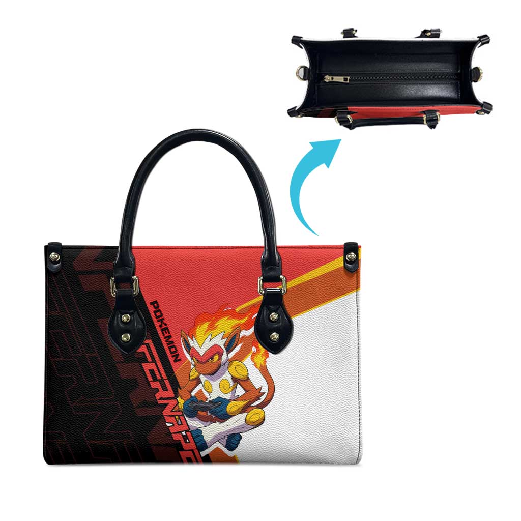 Infernape Poké Leather Bag Bold Retro Anime Style