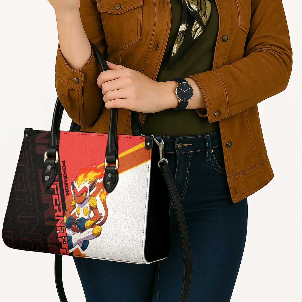Infernape Poké Leather Bag Bold Retro Anime Style