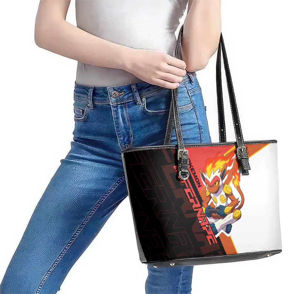 Infernape Poké Leather Tote Bag Bold Retro Anime Style