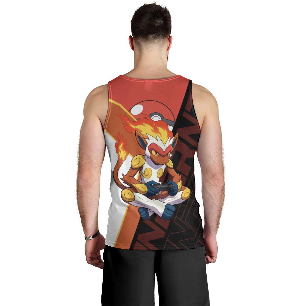 Infernape Poké Men Tank Top Bold Retro Anime Style
