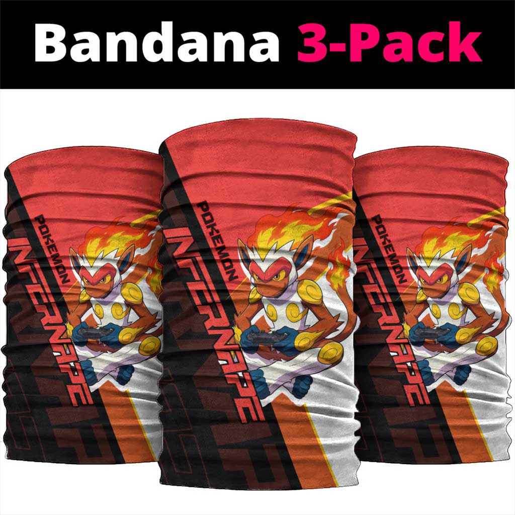 Infernape Poké Neck Gaiter Bold Retro Anime Style