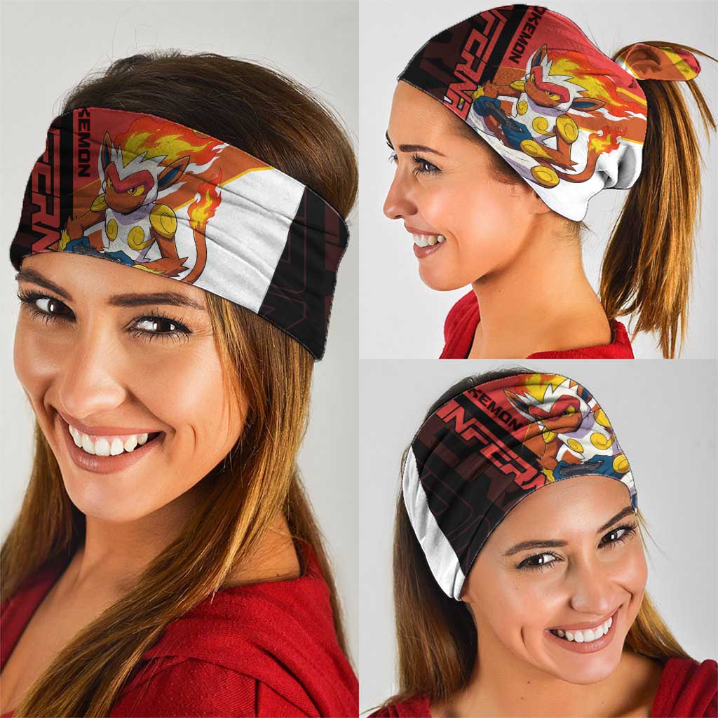 Infernape Poké Neck Gaiter Bold Retro Anime Style