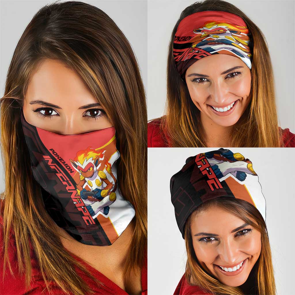 Infernape Poké Neck Gaiter Bold Retro Anime Style
