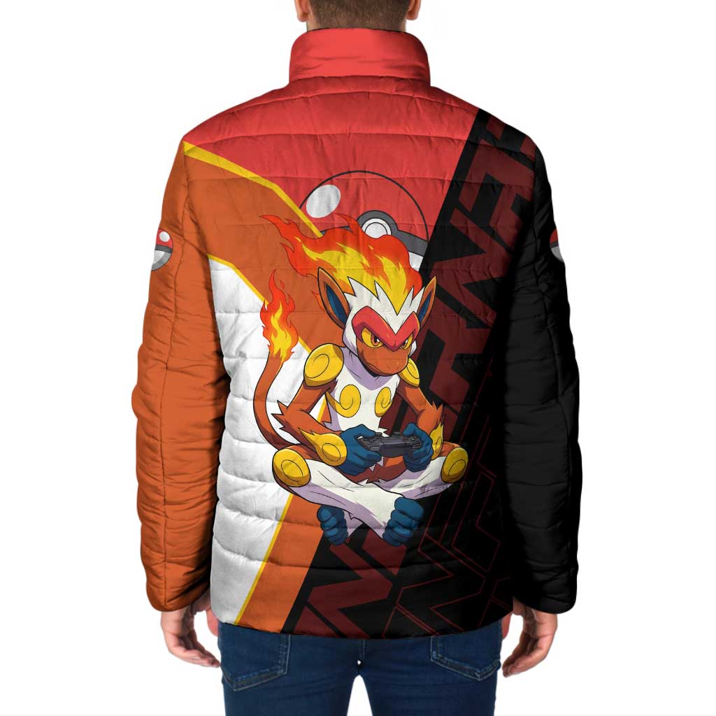 Infernape Poké Padded Jacket Bold Retro Anime Style