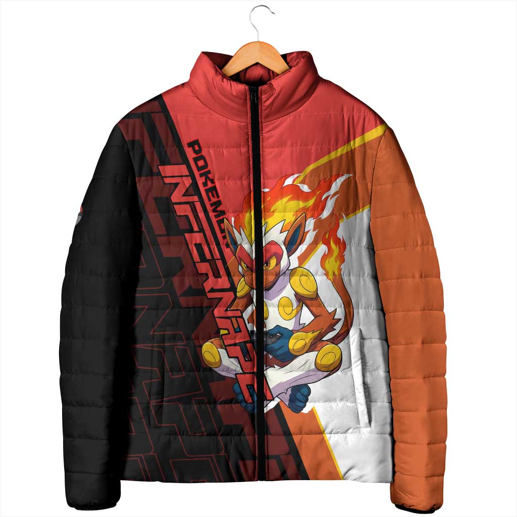 Infernape Poké Padded Jacket Bold Retro Anime Style