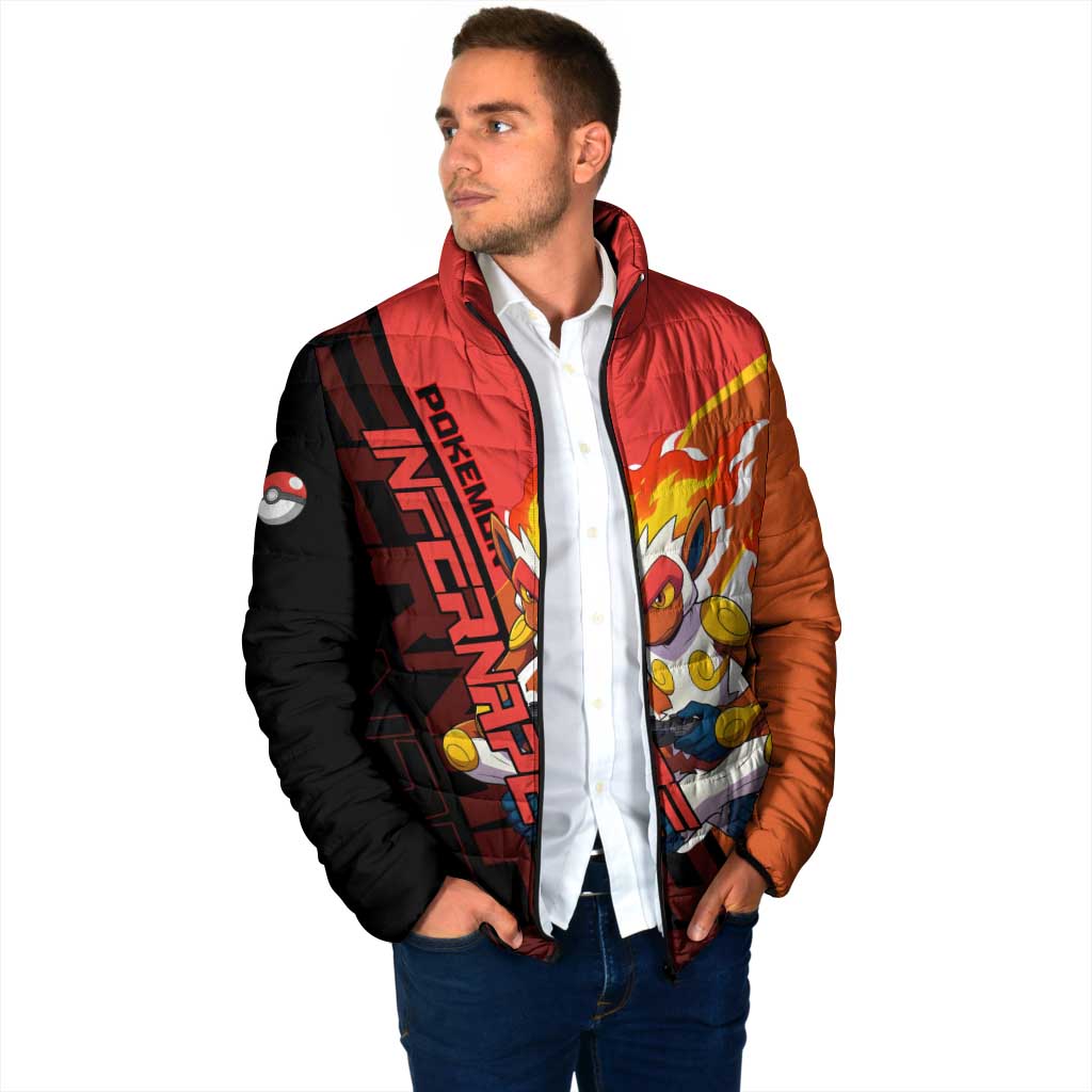 Infernape Poké Padded Jacket Bold Retro Anime Style