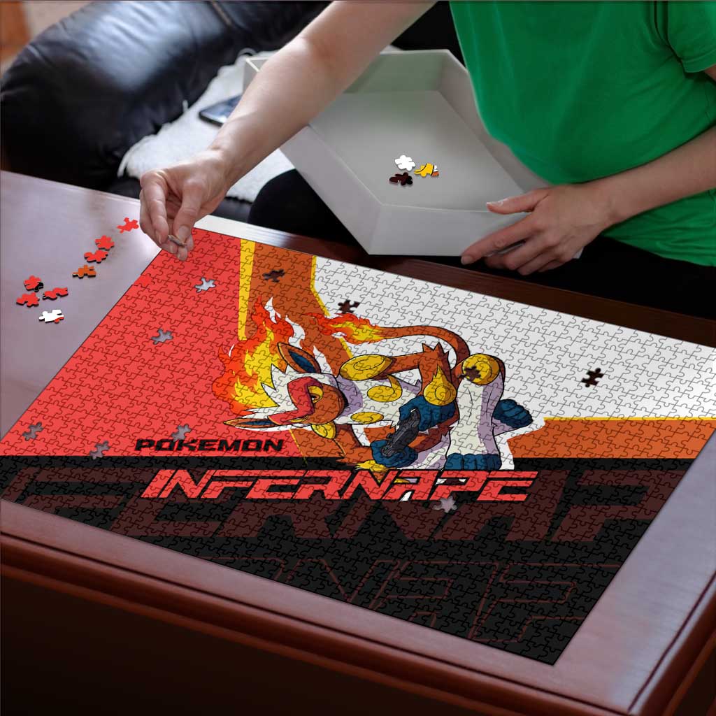 Infernape Poké Puzzle Bold Retro Anime Style