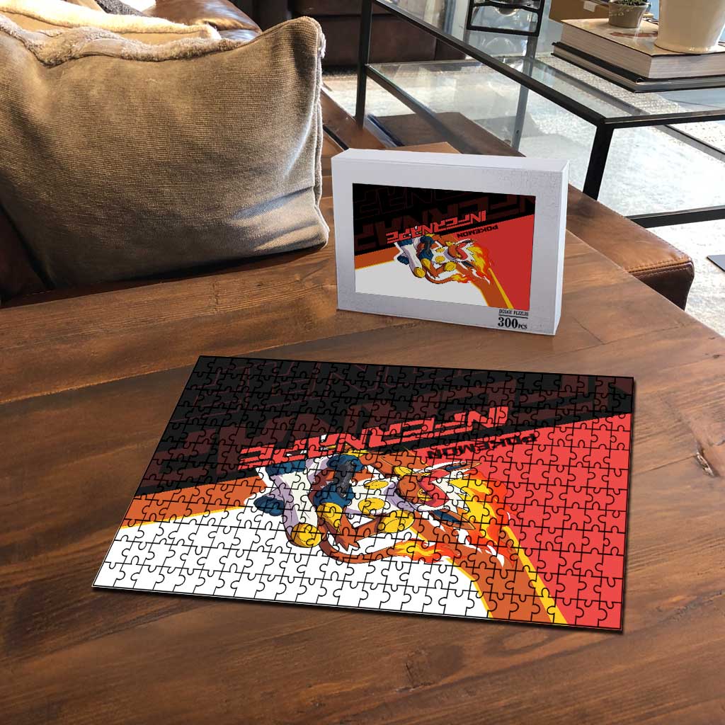 Infernape Poké Puzzle Bold Retro Anime Style