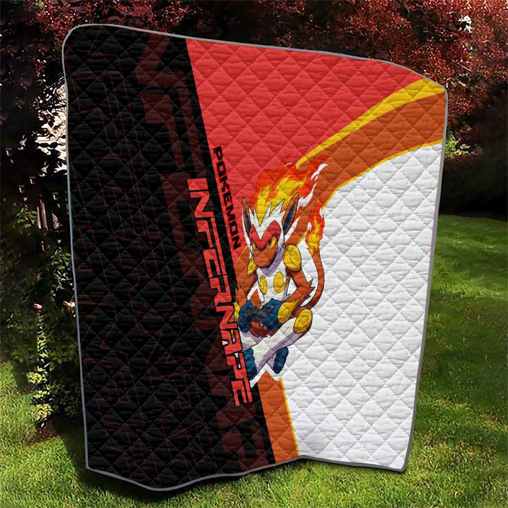 Infernape Poké Quilt Bold Retro Anime Style