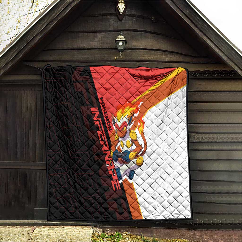 Infernape Poké Quilt Bold Retro Anime Style