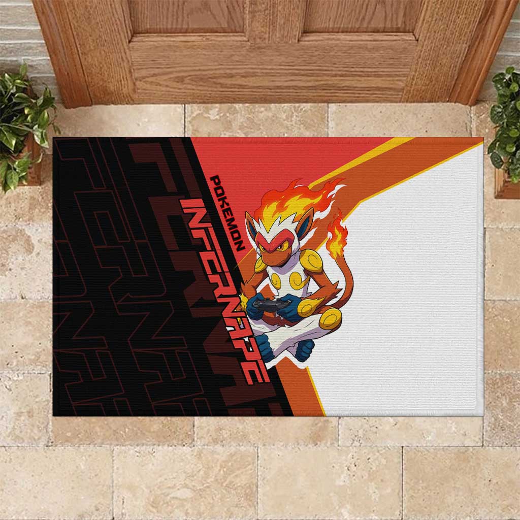 Infernape Poké Rubber Doormat Bold Retro Anime Style