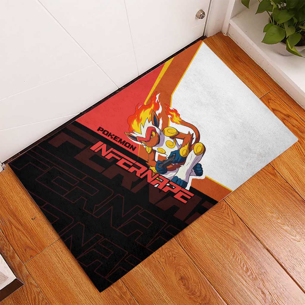 Infernape Poké Rubber Doormat Bold Retro Anime Style