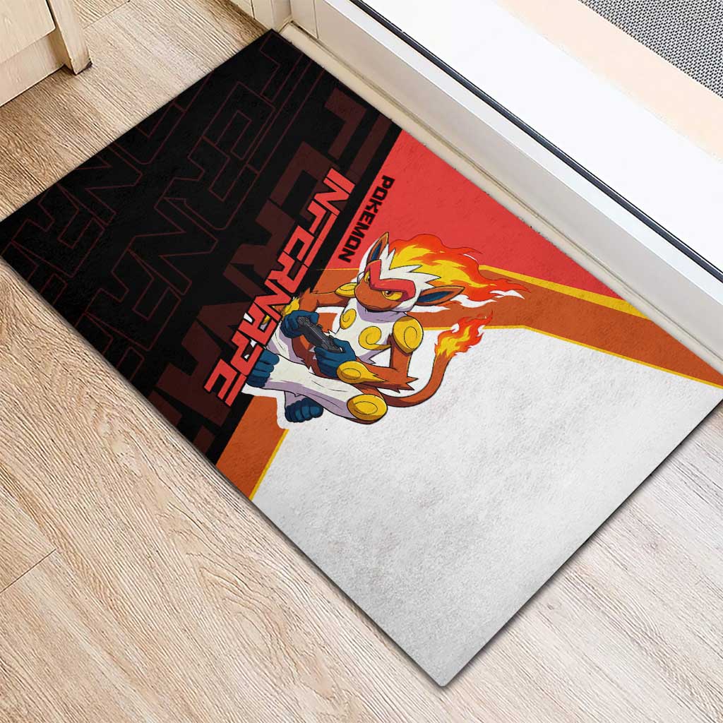 Infernape Poké Rubber Doormat Bold Retro Anime Style