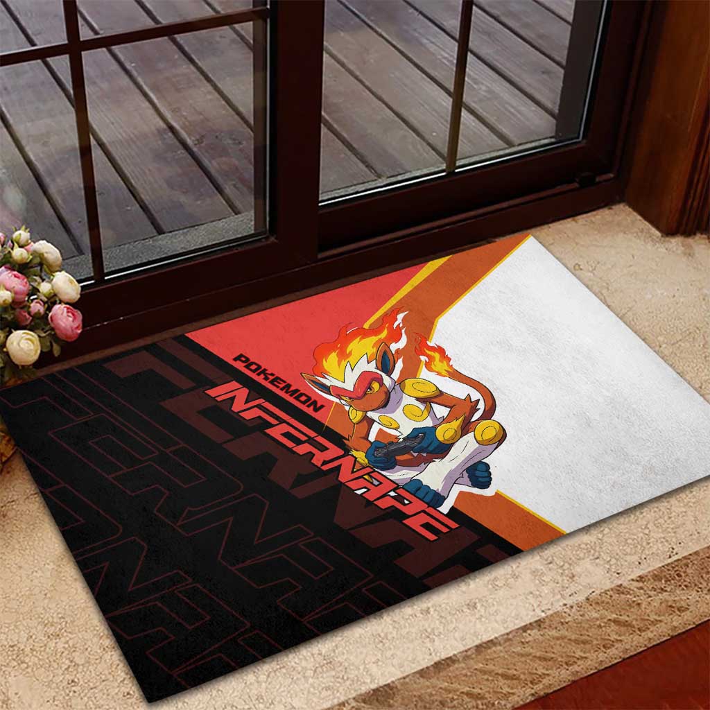 Infernape Poké Rubber Doormat Bold Retro Anime Style