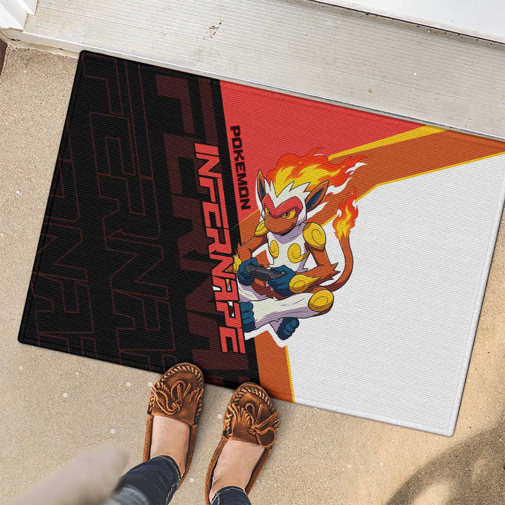 Infernape Poké Rubber Doormat Bold Retro Anime Style