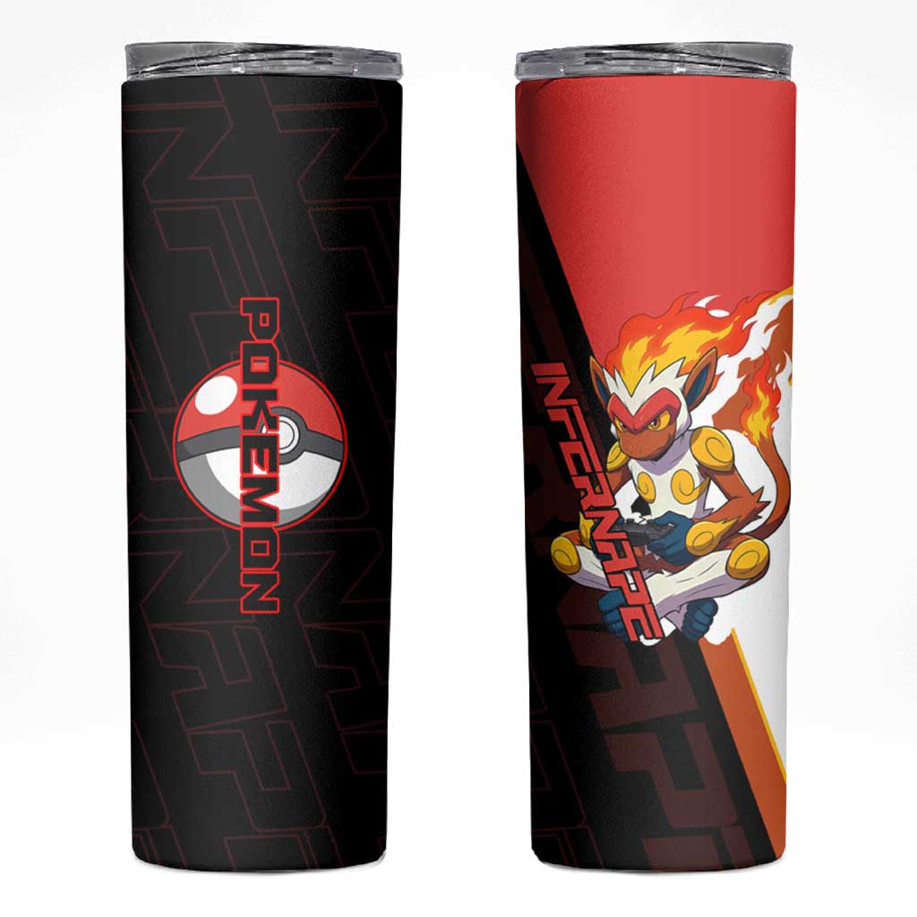 Infernape Poké Skinny Tumbler Bold Retro Anime Style