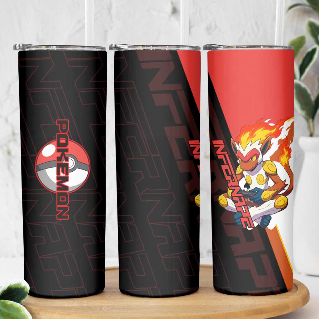 Infernape Poké Skinny Tumbler Bold Retro Anime Style