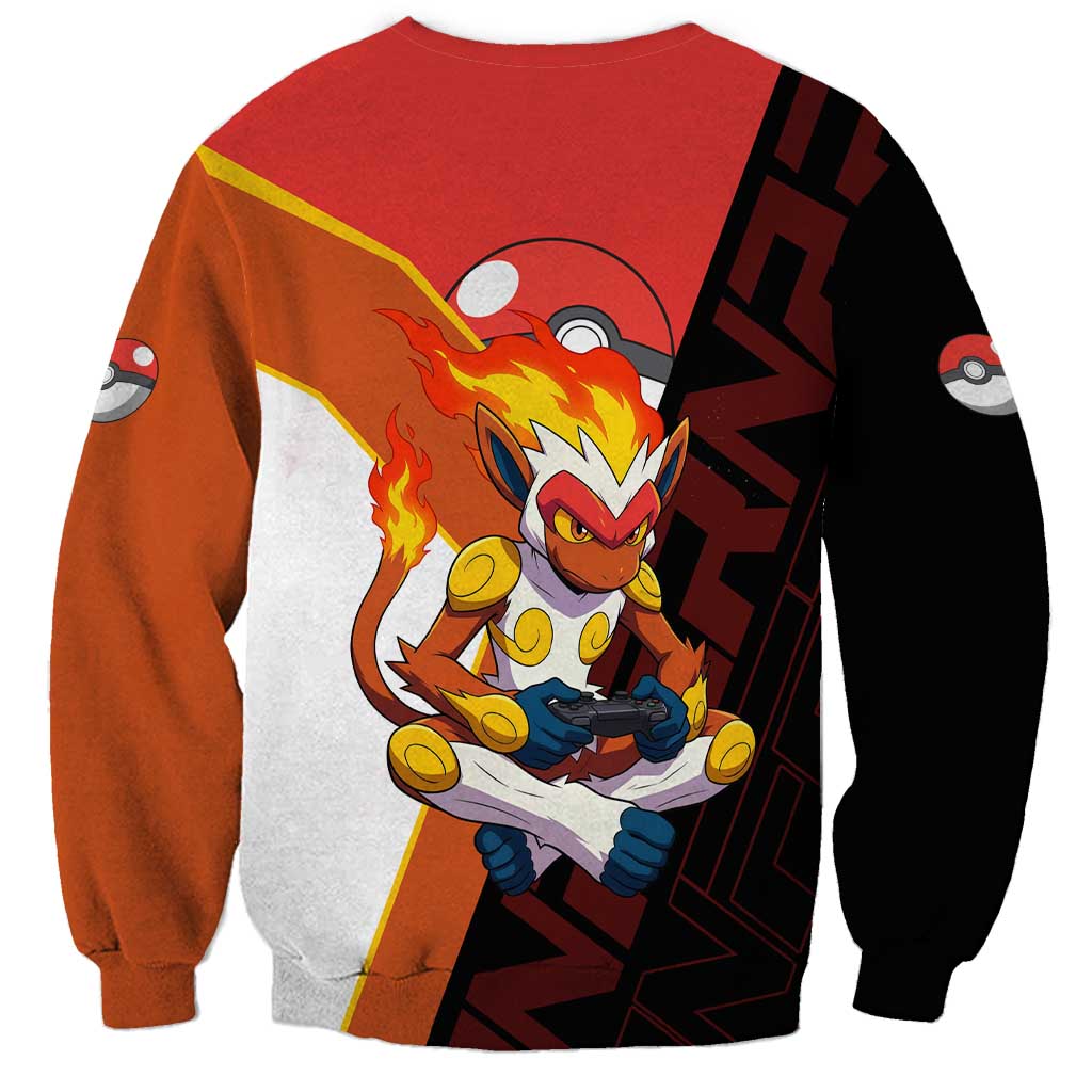Infernape Poké Sweatshirt Bold Retro Anime Style