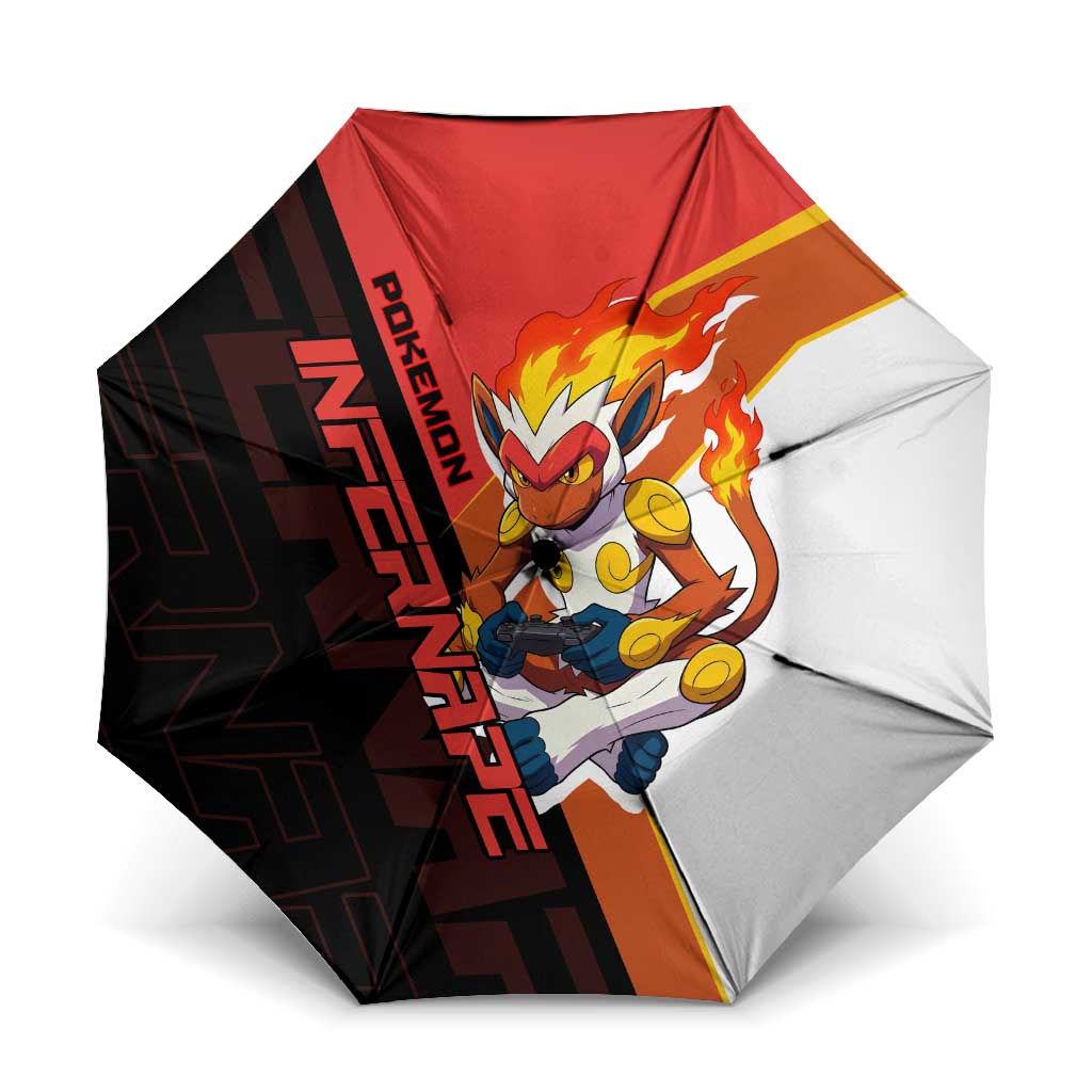 Infernape Poké Umbrella Bold Retro Anime Style
