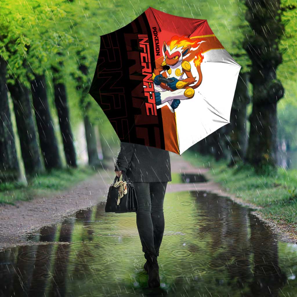 Infernape Poké Umbrella Bold Retro Anime Style