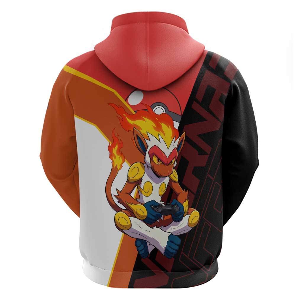 Infernape Poké Zip Hoodie Bold Retro Anime Style