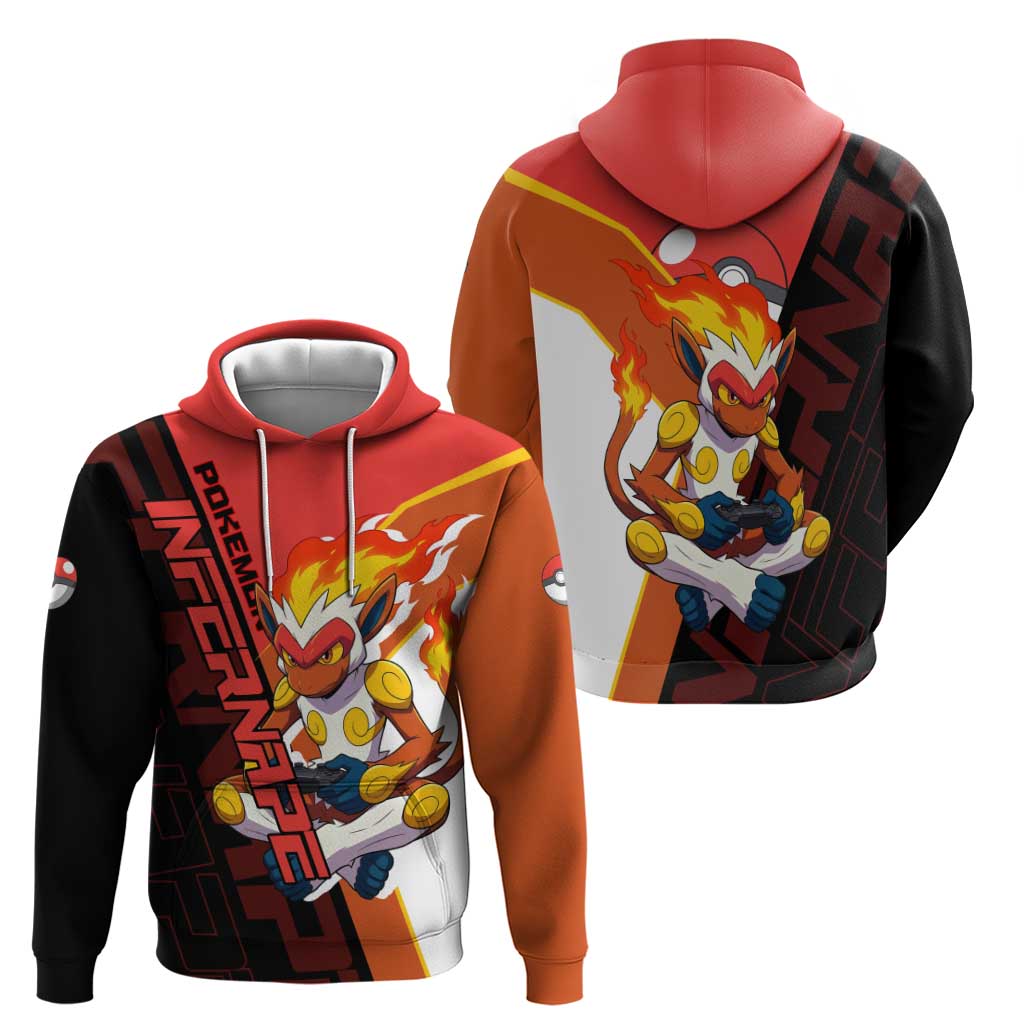 Infernape Poké Zip Hoodie Bold Retro Anime Style