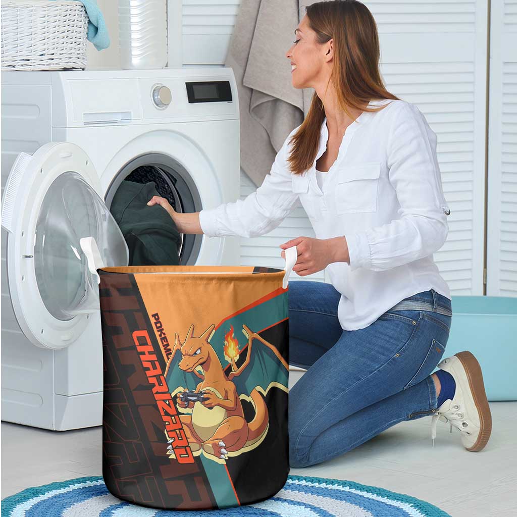 Charizard Poké Laundry Basket Retro Anime Gaming Style