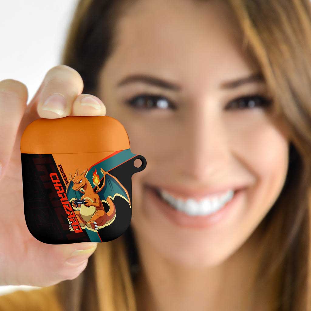 Charizard Poké AirPods Case Retro Anime Gaming Style