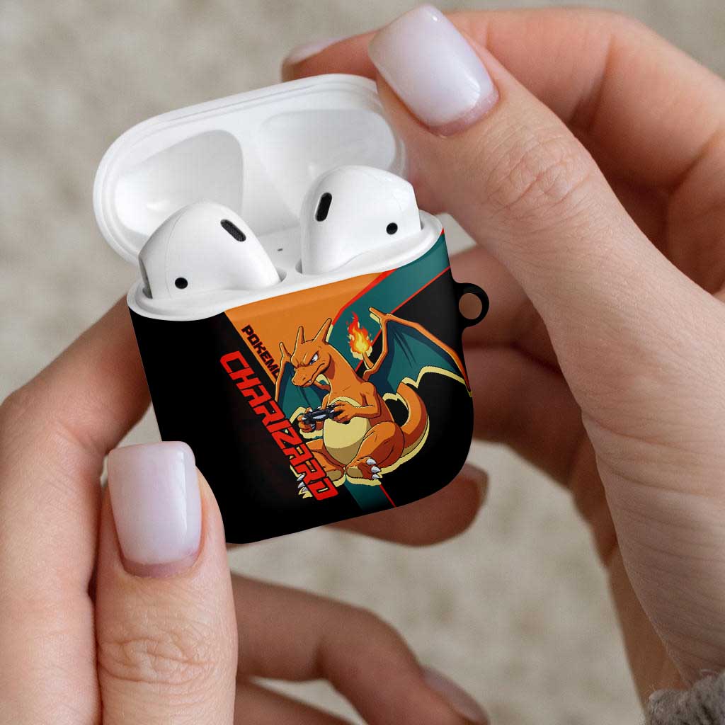 Charizard Poké AirPods Case Retro Anime Gaming Style
