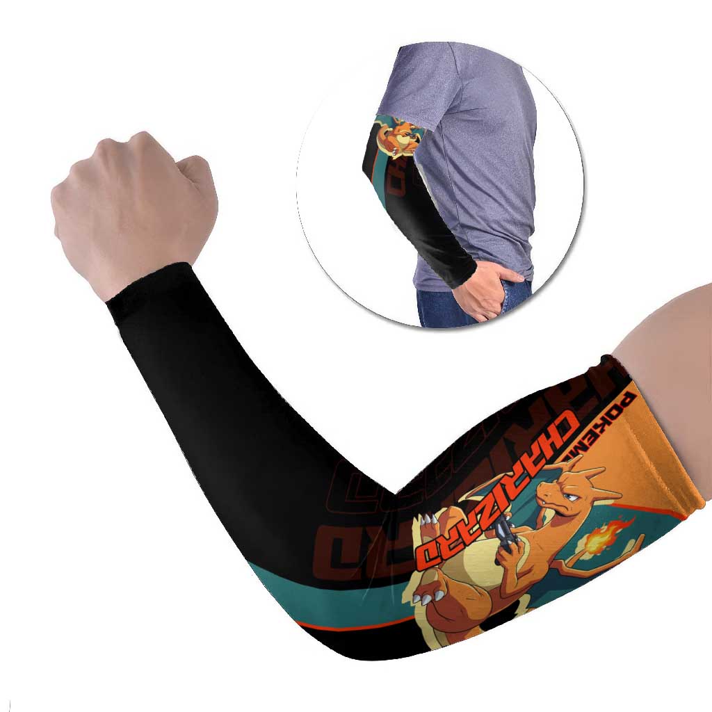 Charizard Poké Arm Sleeves Retro Anime Gaming Style