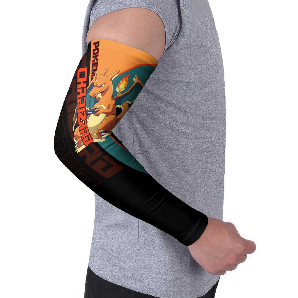 Charizard Poké Arm Sleeves Retro Anime Gaming Style