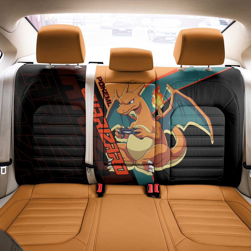 Charizard Poké Back Car Seat Cover Retro Anime Gaming Style