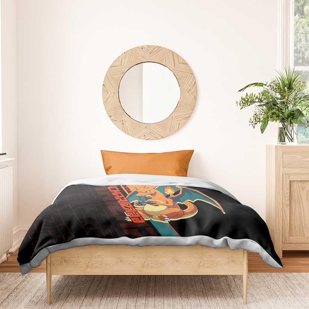 Charizard Poké Bedding Set Retro Anime Gaming Style