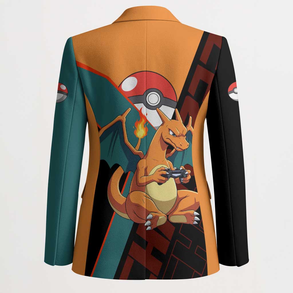 Charizard Poké Blazer Retro Anime Gaming Style