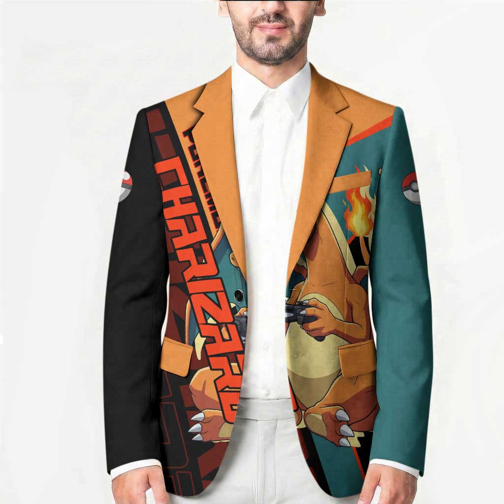 Charizard Poké Blazer Retro Anime Gaming Style