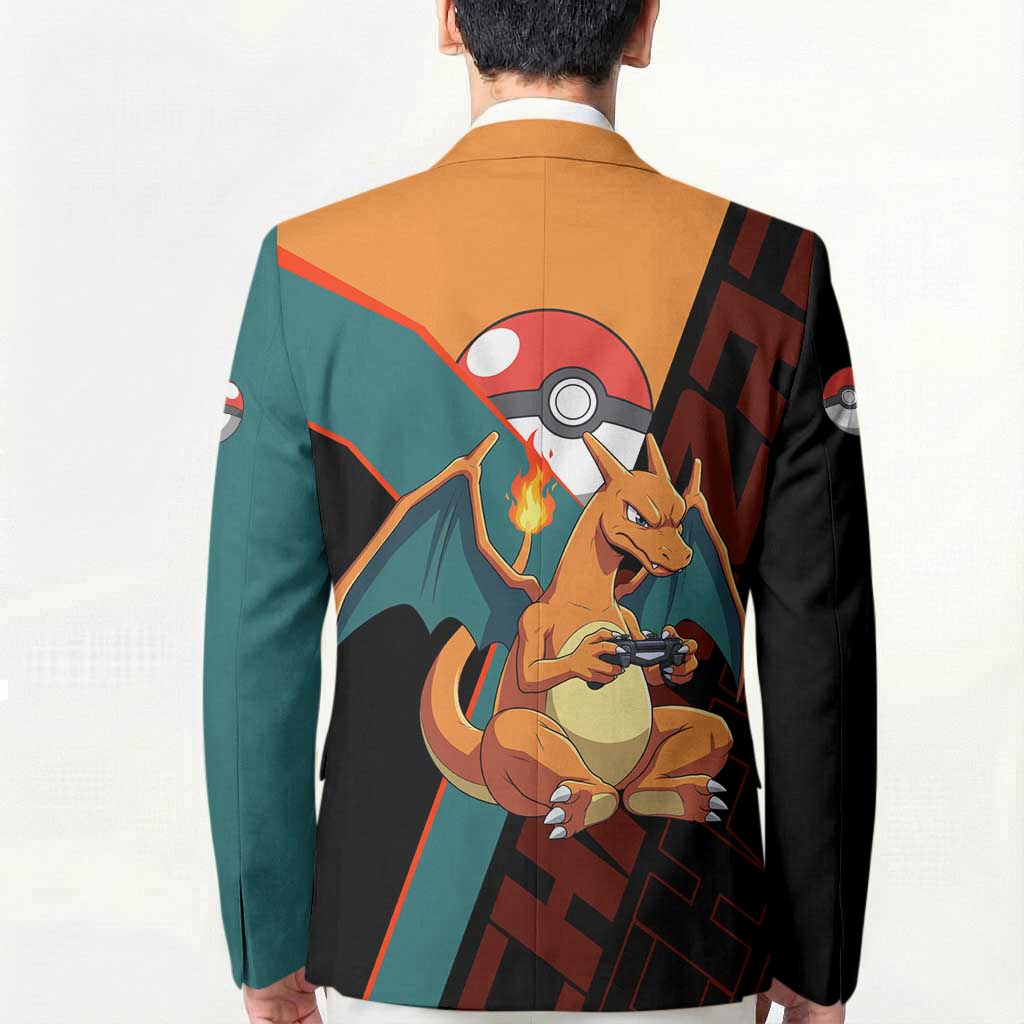 Charizard Poké Blazer Retro Anime Gaming Style